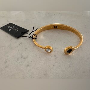 NWT, Kate Spade spot the spade clasp bracelet with black spade